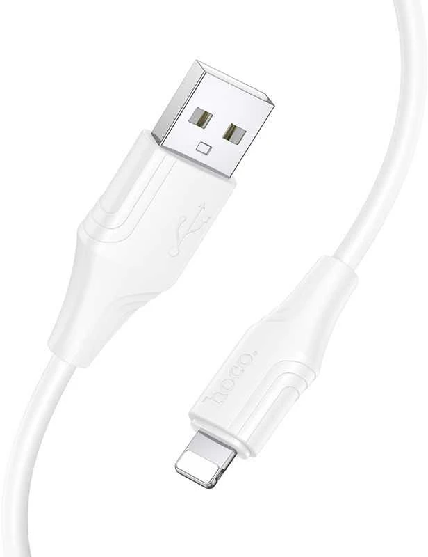 Silikoninis laidas USB C į Lightning Hoco 27W 1 m X124 baltas