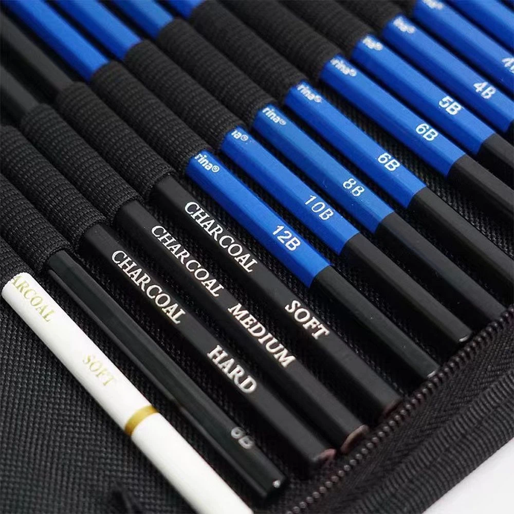 Dėlionė OEM eskizų piešimo rinkinys pieštukų dėklas 37in1 KP-C72B