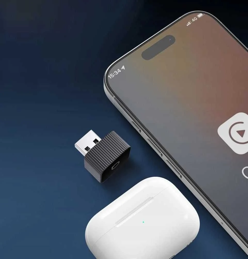 Wireless car adapter OTTOCAST Mini Cube T2 juodas