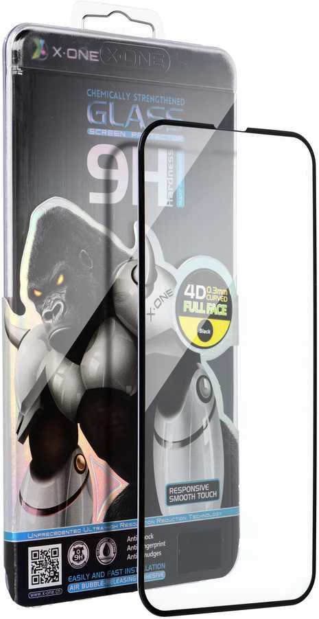 X-ONE pilnas apsauginis dangtelis, ypač tvirtas, krištolo skaidrumo, skirtas iPhone 17, su oro filtru, 9H grūdinto stiklo apdaila.