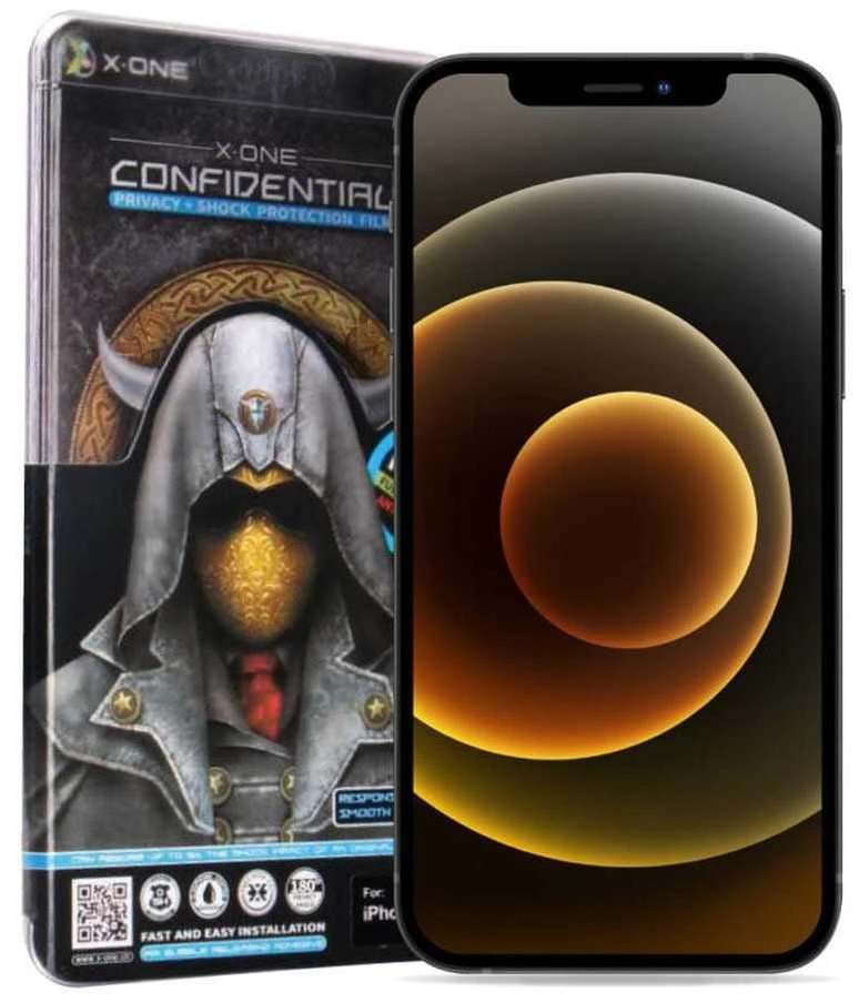 „X-ONE Full Cover“ ypač stiprus privatumo užtikrinimas – skirtas „iPhone 17 Air“ (pilnai klijuojamas) grūdintas stiklas 9H