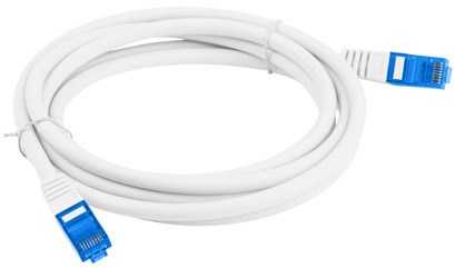 LANBERG patchcord kat.6A FTP LSZH CCA 3m baltas
