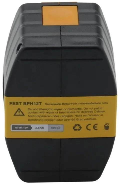 PATONA Replacement battery Festool 12 V 3500 mAh Ni-MH Juodas