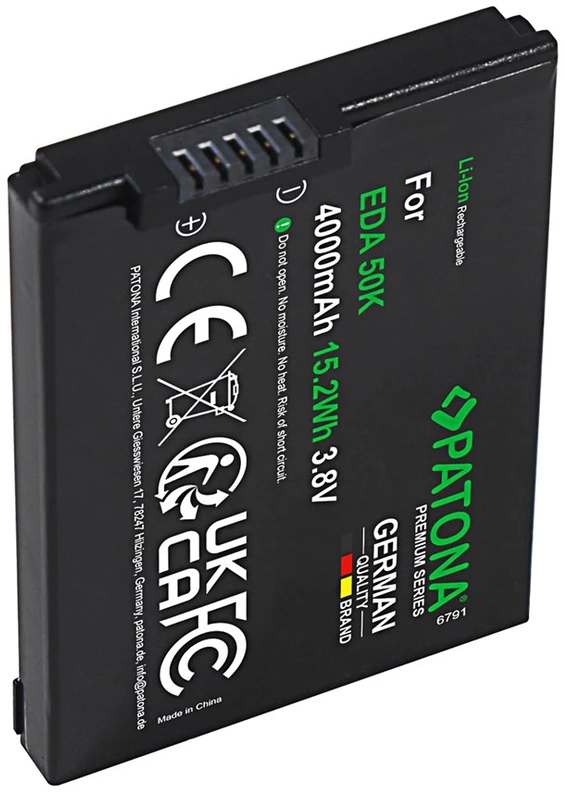 Spausdintuvas PATONA Replacement battery Honeywell EDA50K, 3.8 V 4000 mAh Li-Ion