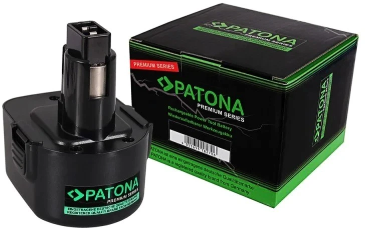 Juodas & Decker PATONA Replacement battery Juodas & Decker PS130, 12 V 3300 mAh Ni-MH