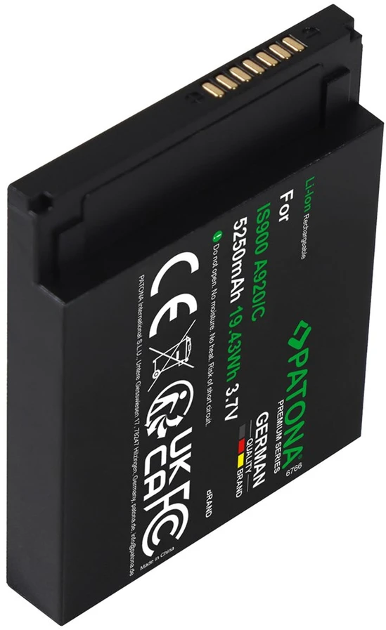 Spausdintuvas PATONA Replacement battery PAX A920 IS900 3.7 V 5250 mAh Li-Ion