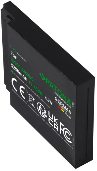 Spausdintuvas PATONA Replacement battery PAX A920 IS900 3.7 V 5250 mAh Li-Ion