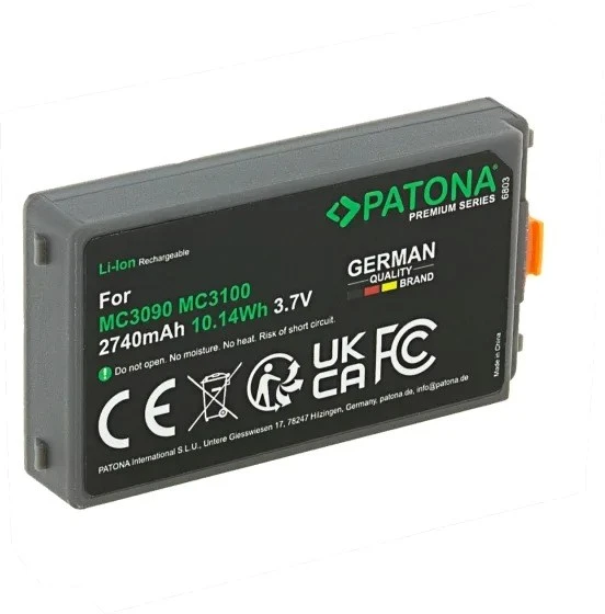 Spausdintuvas PATONA Replacement battery Symbol MC3000 / MC3070 / MC3090 / MC3100 / MC3190, 3.7 V 2740 mAh Li-Ion