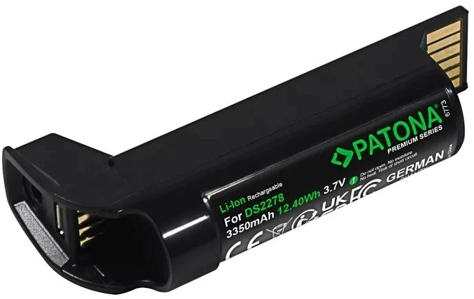PATONA Replacement battery Zebra DS2278 BT-000317-01, 3.7 V 3350 mAh Li-Ion