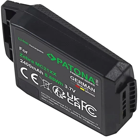 Spausdintuvas PATONA Replacement battery Zebra MC21XX - BTRY-MC21EAB0E, 3.7 V 2400 mAh Li-Ion