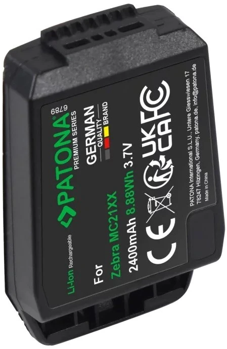 Spausdintuvas PATONA Replacement battery Zebra MC21XX - BTRY-MC21EAB0E, 3.7 V 2400 mAh Li-Ion