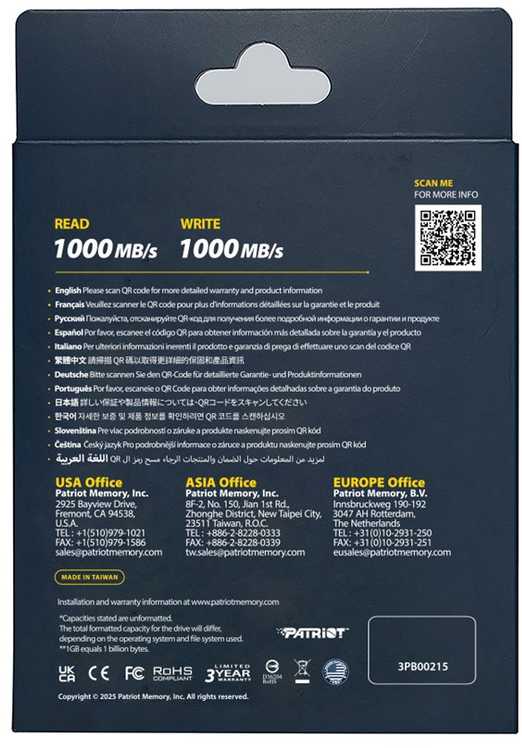 Kietasis diskas Patriot Memory Transporter Lite 512 GB USB Type-C 3.2 Gen 2 (3.1 Gen 2) (PTPL512GPECB) Juodas