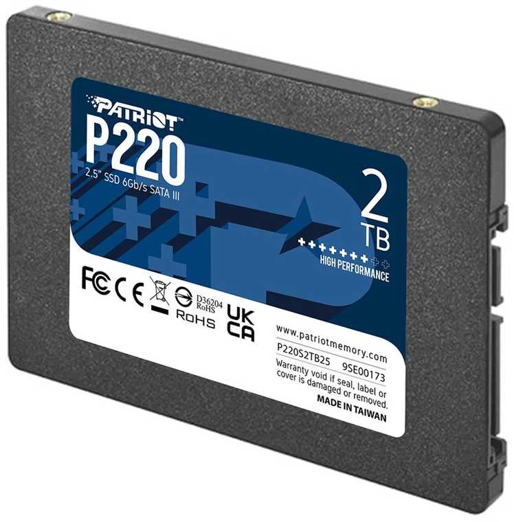 PATRIOT P220 SSD 2TB SATA 550/500MB/s