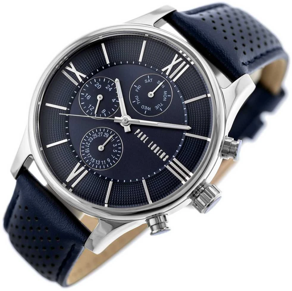 PAUL LORENS VYRIŠKAS LAIKRODIS - PL11652A6-6F1 (zg355c) + DĖŽUTĖ