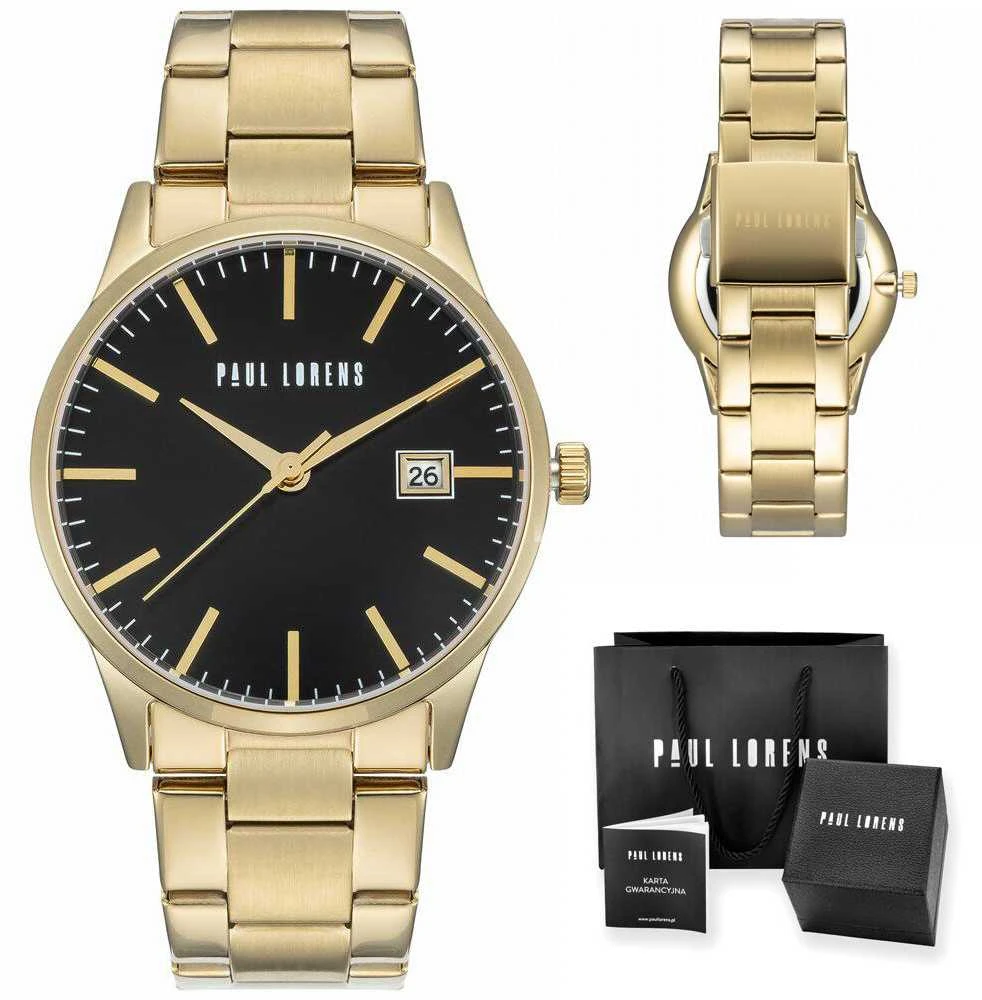 PAUL LORENS MALE WATCH - PL14573B-1D1 (zg367b) + BOX