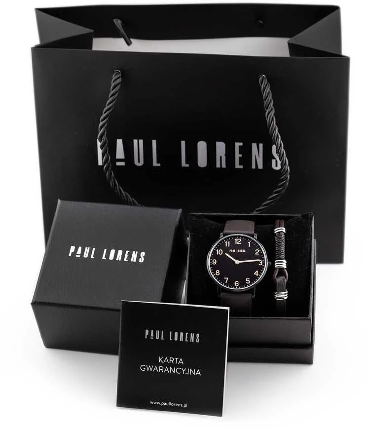 Laikrodis vyrams PAUL LORENS - PL11989A5-1B3 (zg370c) + BOX