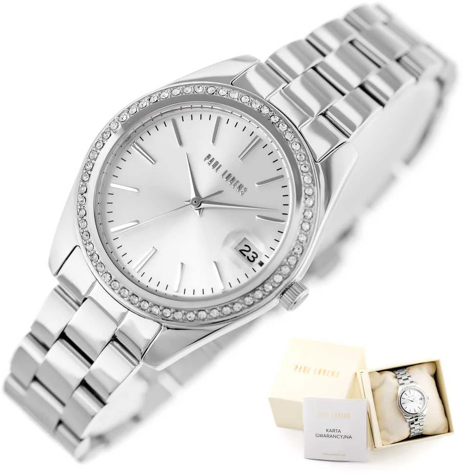 PAUL LORENS WOMEN'S WATCH - PL20001B-3C1 (zg570d) + BOX