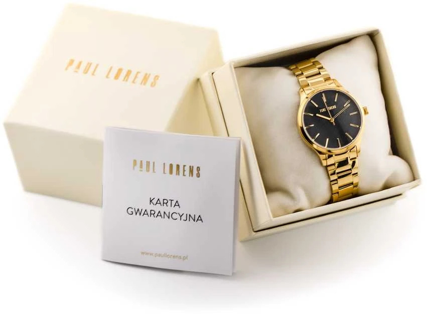 PAUL LORENS WOMEN'S WATCH - PL20007B-1D1 (zg568b) + BOX
