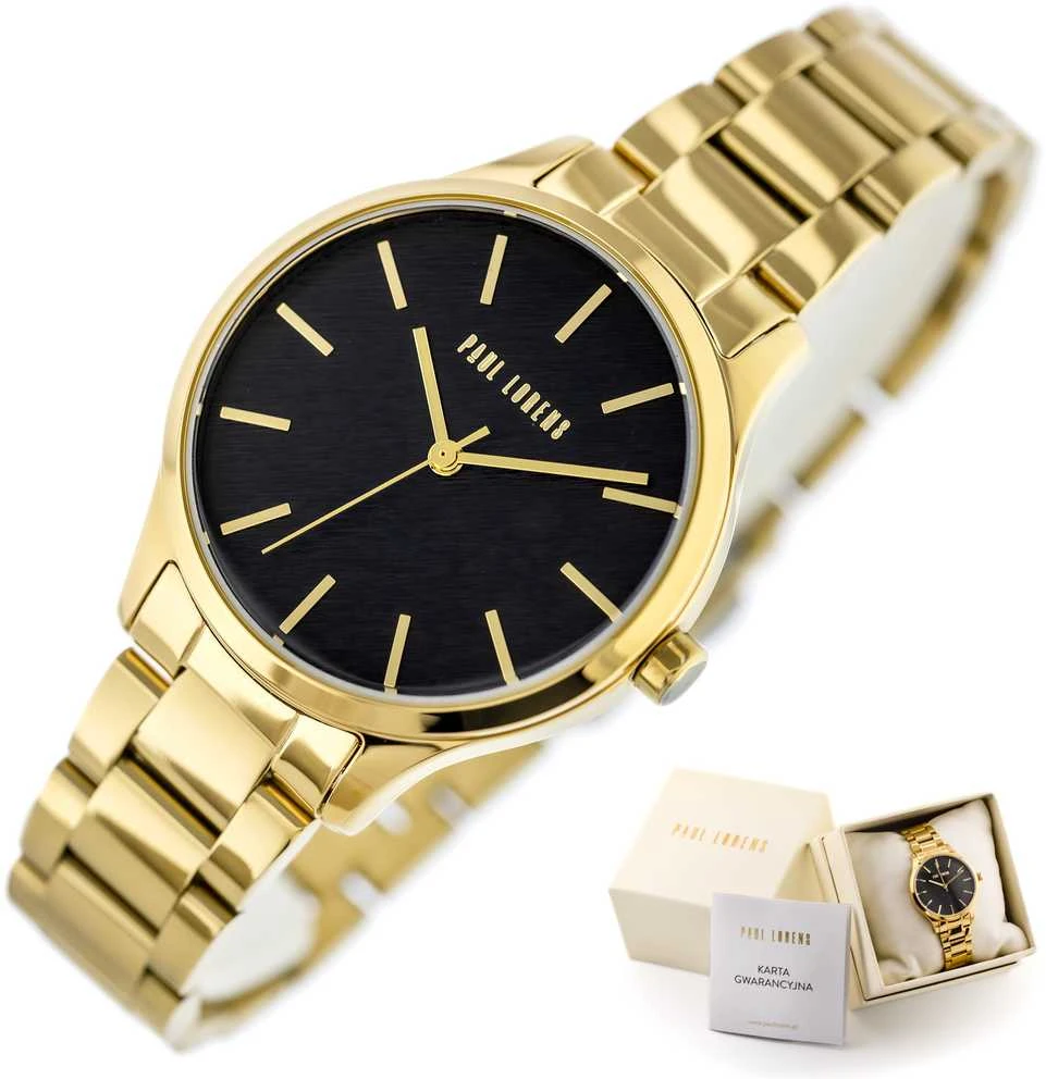 PAUL LORENS WOMEN'S WATCH - PL20007B-1D1 (zg568b) + BOX