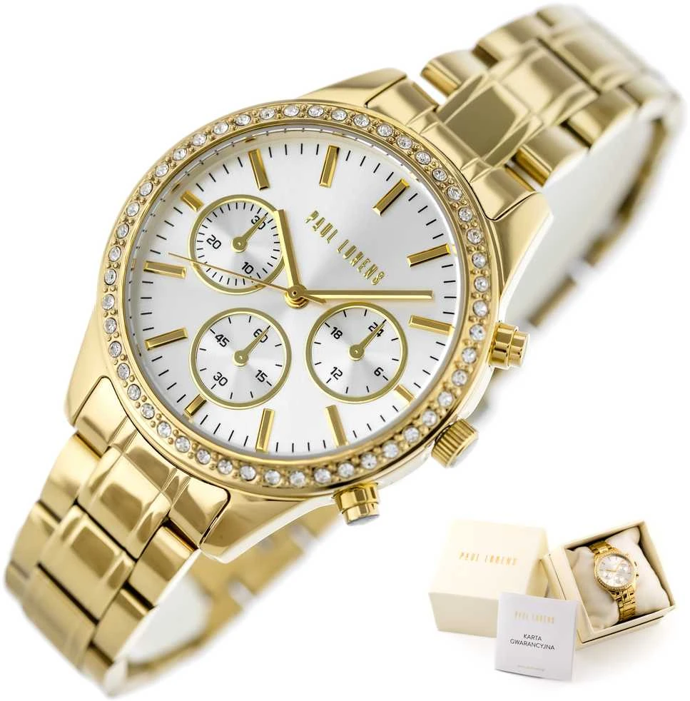 PAUL LORENS WOMEN'S WATCH - PL20020B-3D1 (zg569b) + BOX