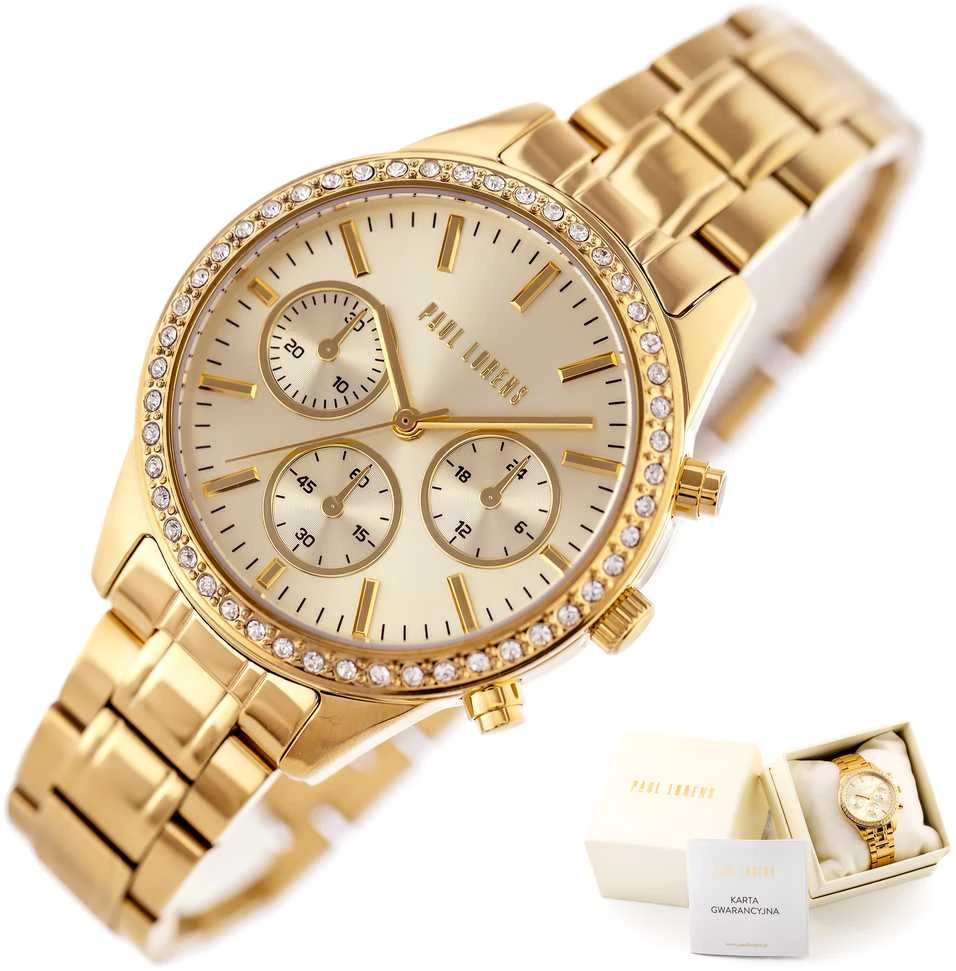 PAUL LORENS WOMEN'S WATCH - PL20020B-4D2 (zg569d) + BOX