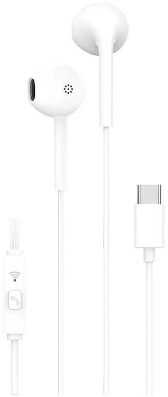PAVAREAL wire ausinės Type C su mikrofonu PA-M13 baltas [DAC]