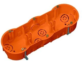Montavimo dėžutė trivietė Pawbol A.0041P, 68 x 46 mm