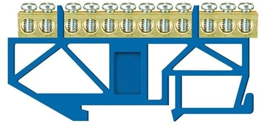 Įnulinimo kaladėlė Pawbol LZ 12/N, DIN, 12x16 mm², mėlyna
