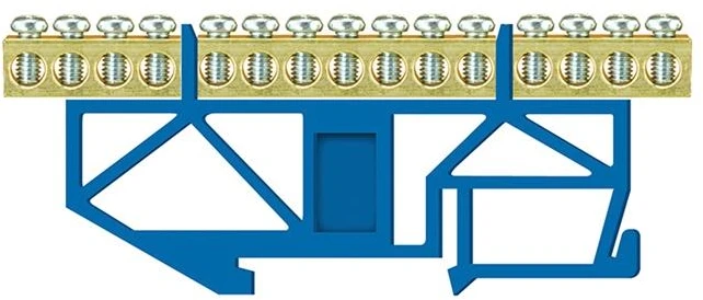 Įnulinimo kaladėlė Pawbol LZ 15/N, DIN, 15×16 mm², mėlyna