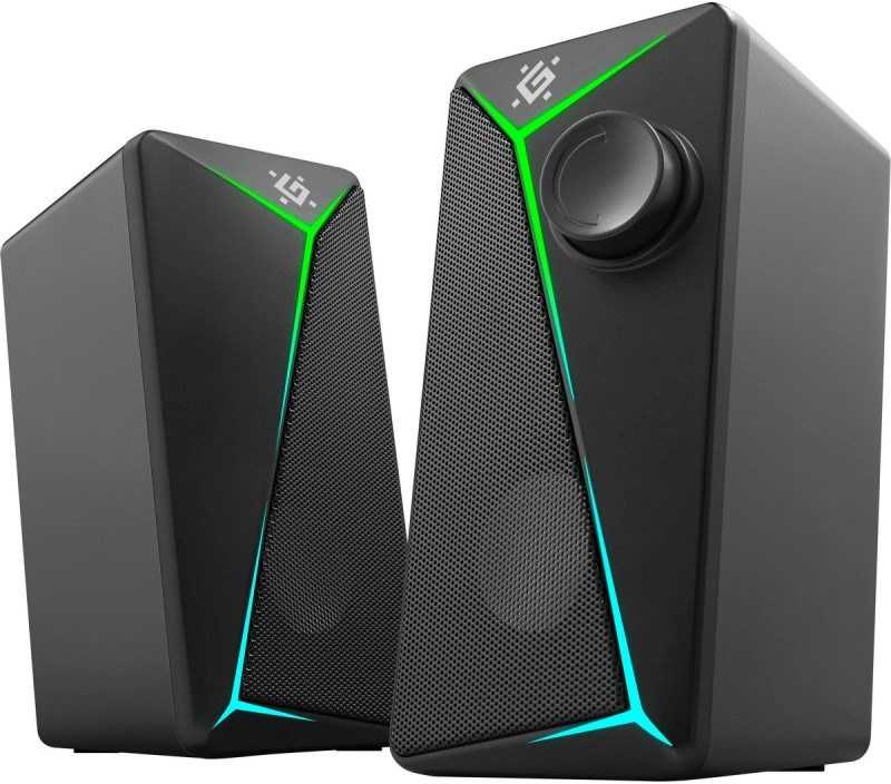 PC Speakers 2.0 DEFENDER J5 2.0 6W LED USB juodas