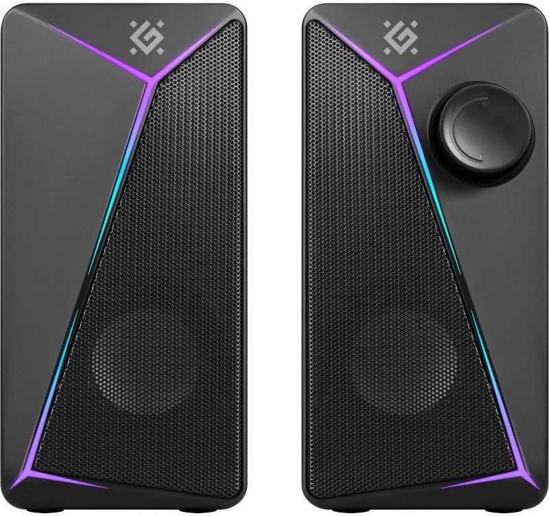 PC Speakers 2.0 DEFENDER J5 2.0 6W LED USB juodas