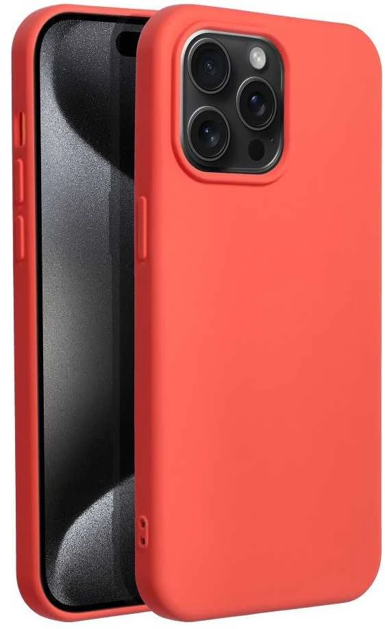 OEM dėklas, skirtas iPhone 15 PRO MAX silikoniniam persikų spalvos