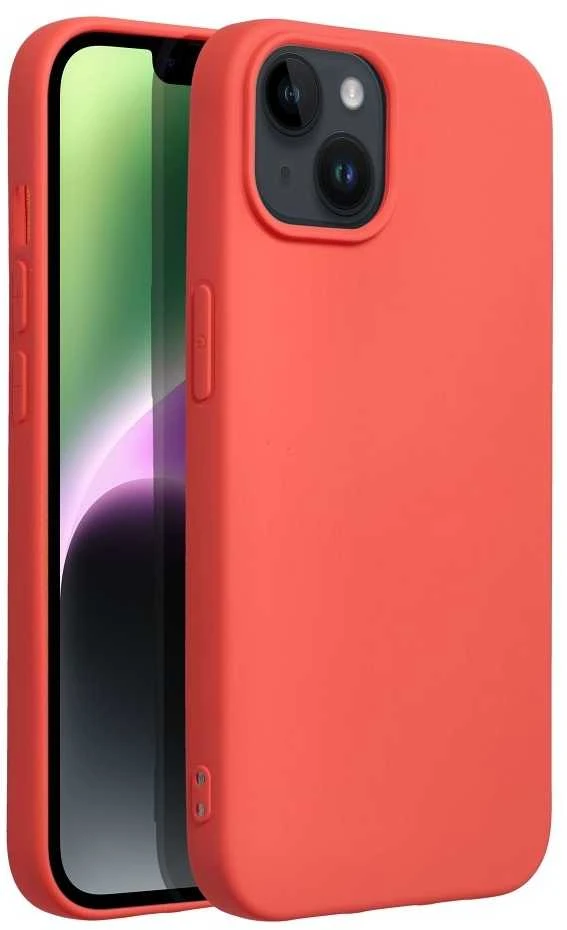 OEM dėklas, skirtas „iPhone 14“ silikonui, persikų spalvos