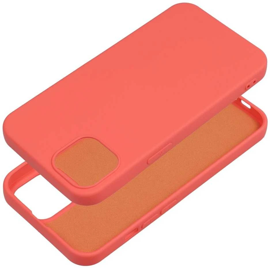 Forcell OEM dėklas, skirtas „iPhone 13“ silikonui, persikų spalvos