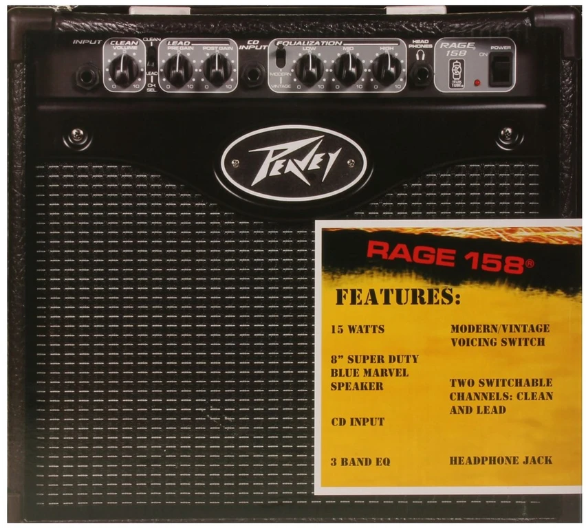 „Peavey Electronics Rage 158“ – 15 W gitaros stiprintuvas