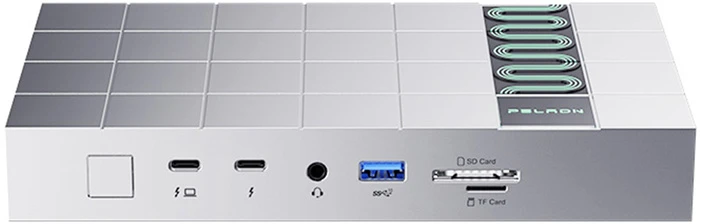 Peladn G2E Docking Station (Sidabrinis) Thunderbolt 5