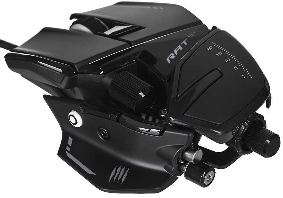 Žaidimų pelė  Mad Catz R.A.T. 8+, juoda