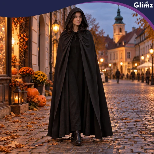 Peleryna su kapturem Glimz