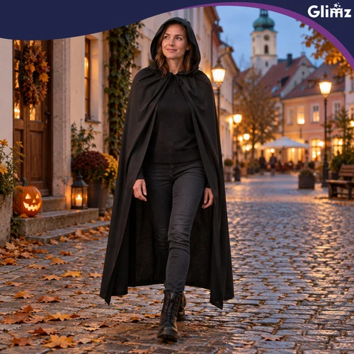 Peleryna su kapturem Glimz