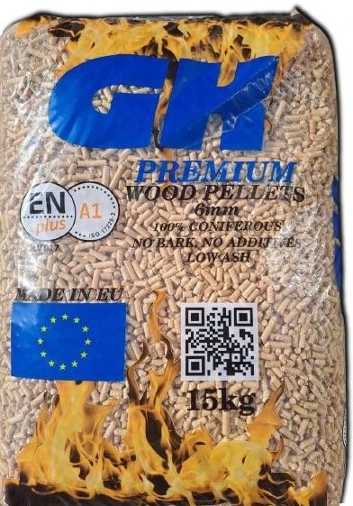 Nežinomas PELLETS WOOD ENPLUS A1 (6MM. 15KG)