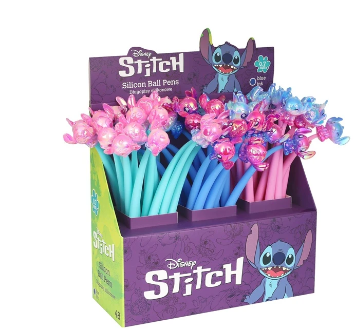 Gelinis rašiklis DISNEY Juodas, Flexy, STITCH