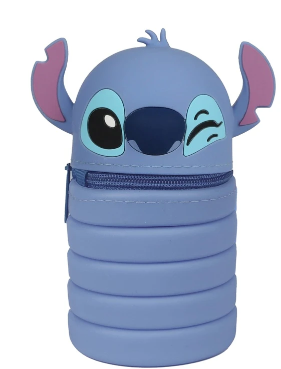 Mėlyna Pieštukinė-penalas Disney Mėlyna "STITCH", silikoninis, pailginamas