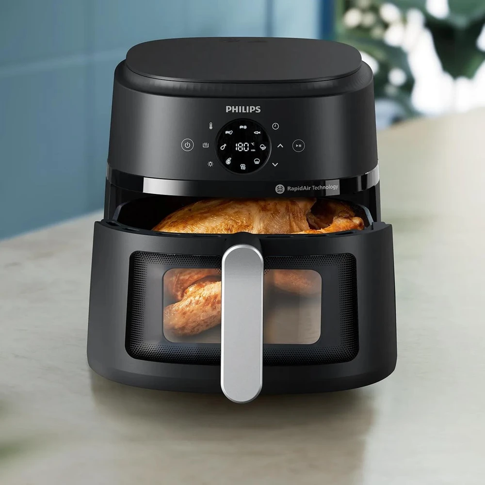 Philips 2000 serijos 6,2 l oro gruzdintuvė, sidabrinės spalvos (NA231/00)