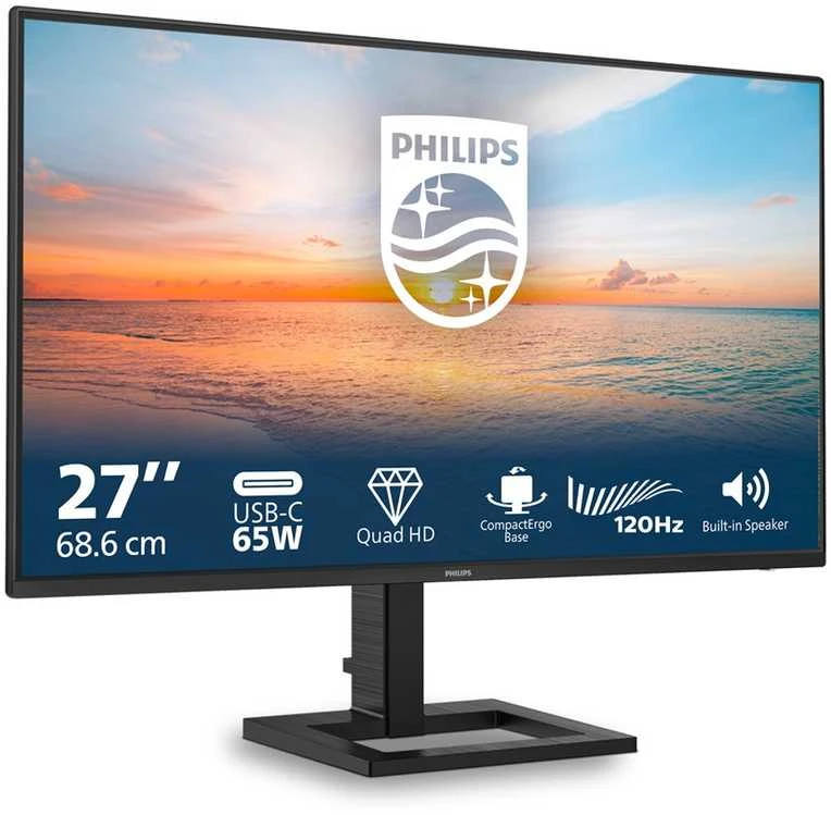 Monitorius Philips 27E1N1600AE/00 27'' 16:9 | 2560x1440 | 350 cd/m2/4 ms / HDMI DP USB Audio out