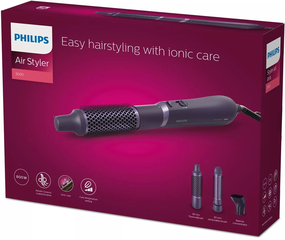 Plaukų formavimo šukos Philips 3000 Series Air Styler BHA305/00