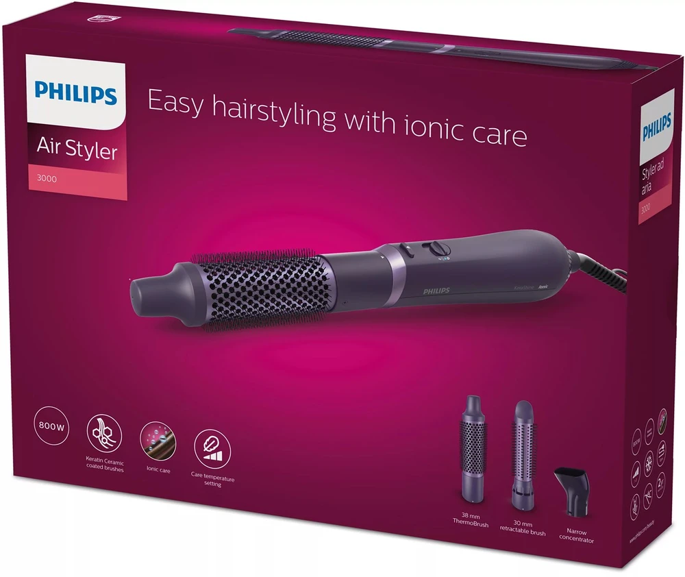Plaukų formavimo šukos Philips 3000 Series Air Styler BHA305/00