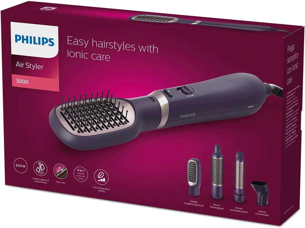 Philips 3000 Series „Air Styler“ Plaukų formavimo šukos (BHA313/00)