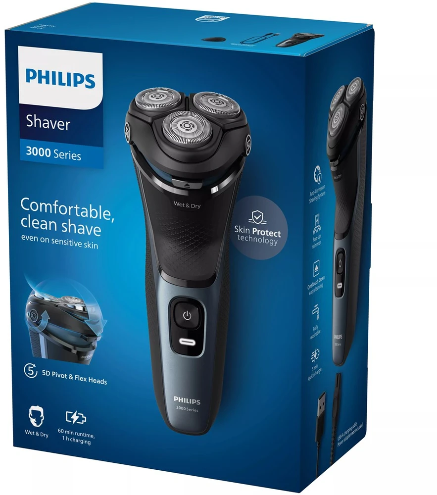 Barzdaskutė PHILIPS SERIES 3000 SHAVER 5D PIVOT & FLEX