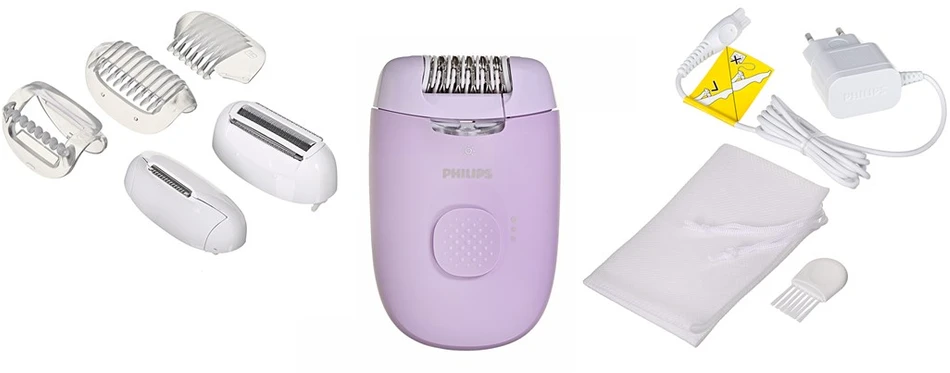 Laidinis epiliatorius Philips Satinelle Essential BRE247/00, Rožinis