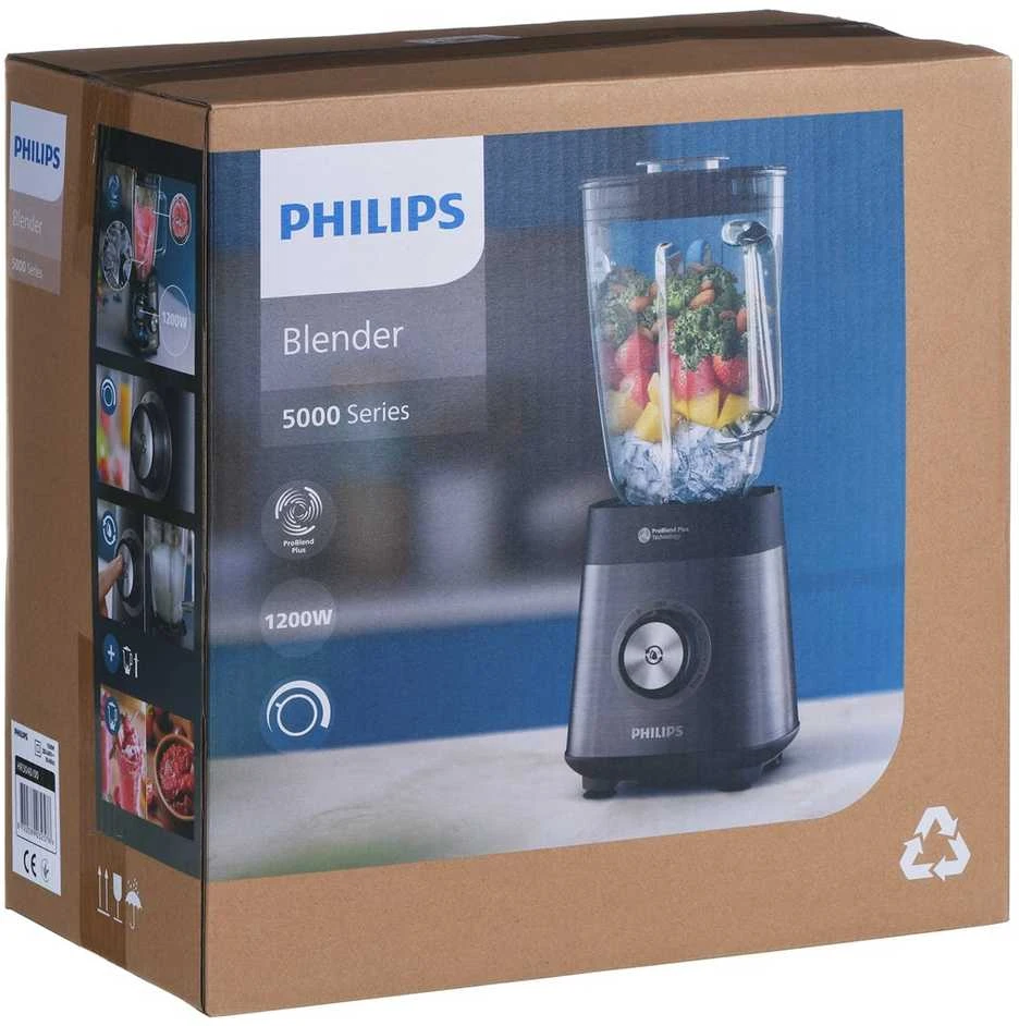 Philips 5000 Series Table Maišytuvas HR3040/00 2 l 1200 W Juodas
